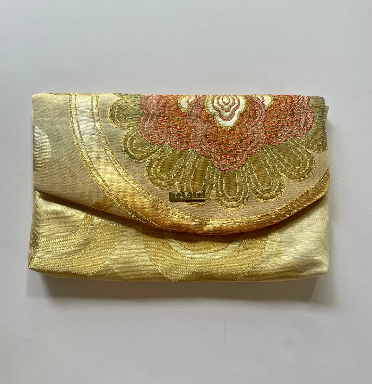 Gold and Pink Kiri Clutch