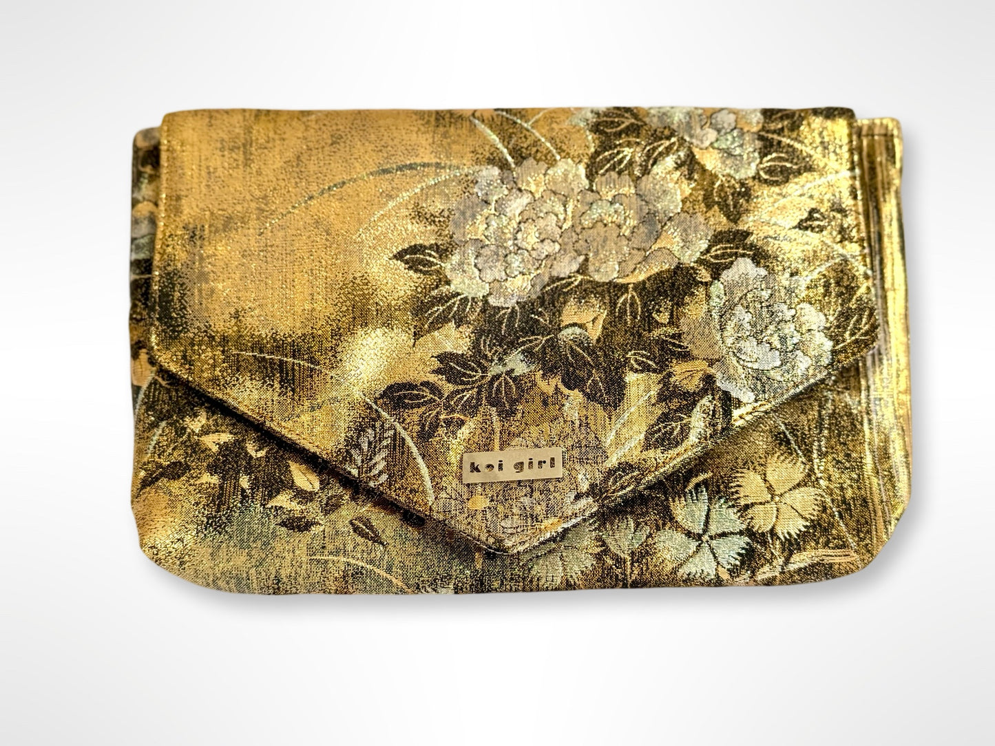 Black and Gold Botan Clutch