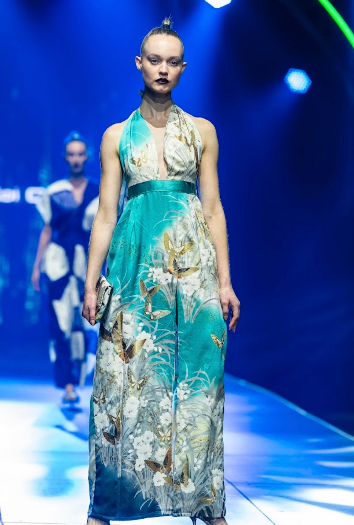 Turquoise Butterfly Dress