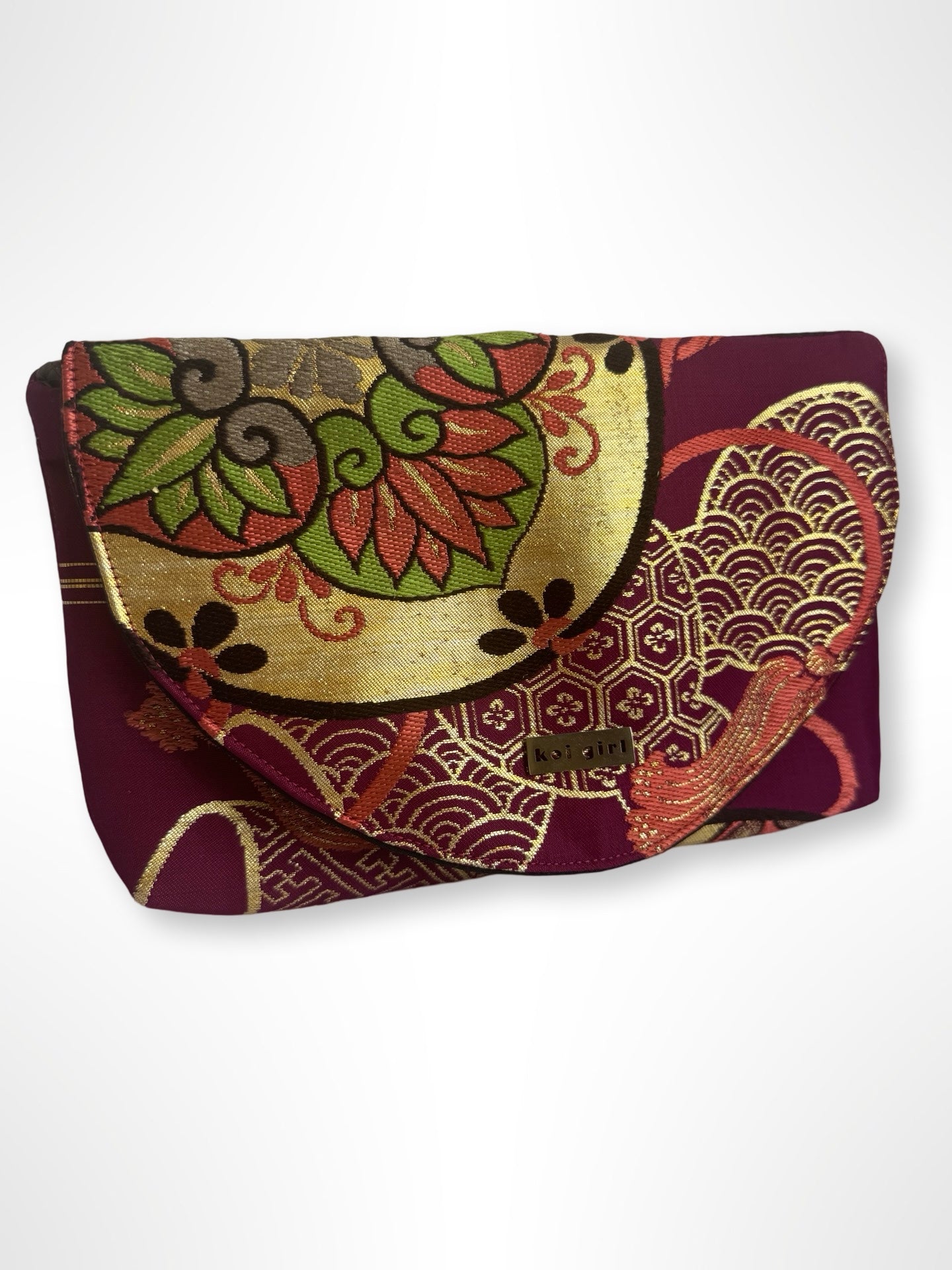 Magenta and Gold Clutch