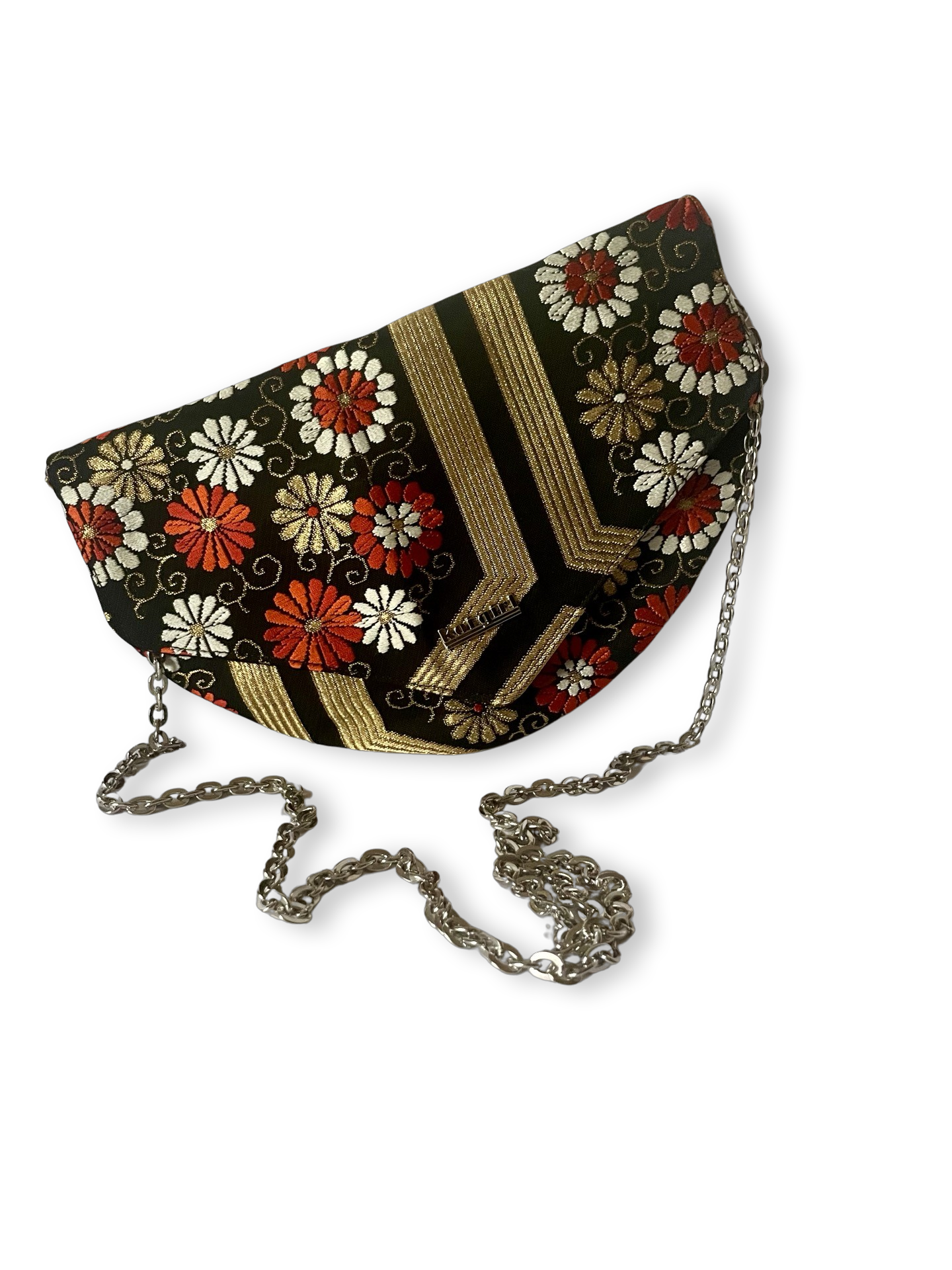 Burnt Orange Kiku Clutch