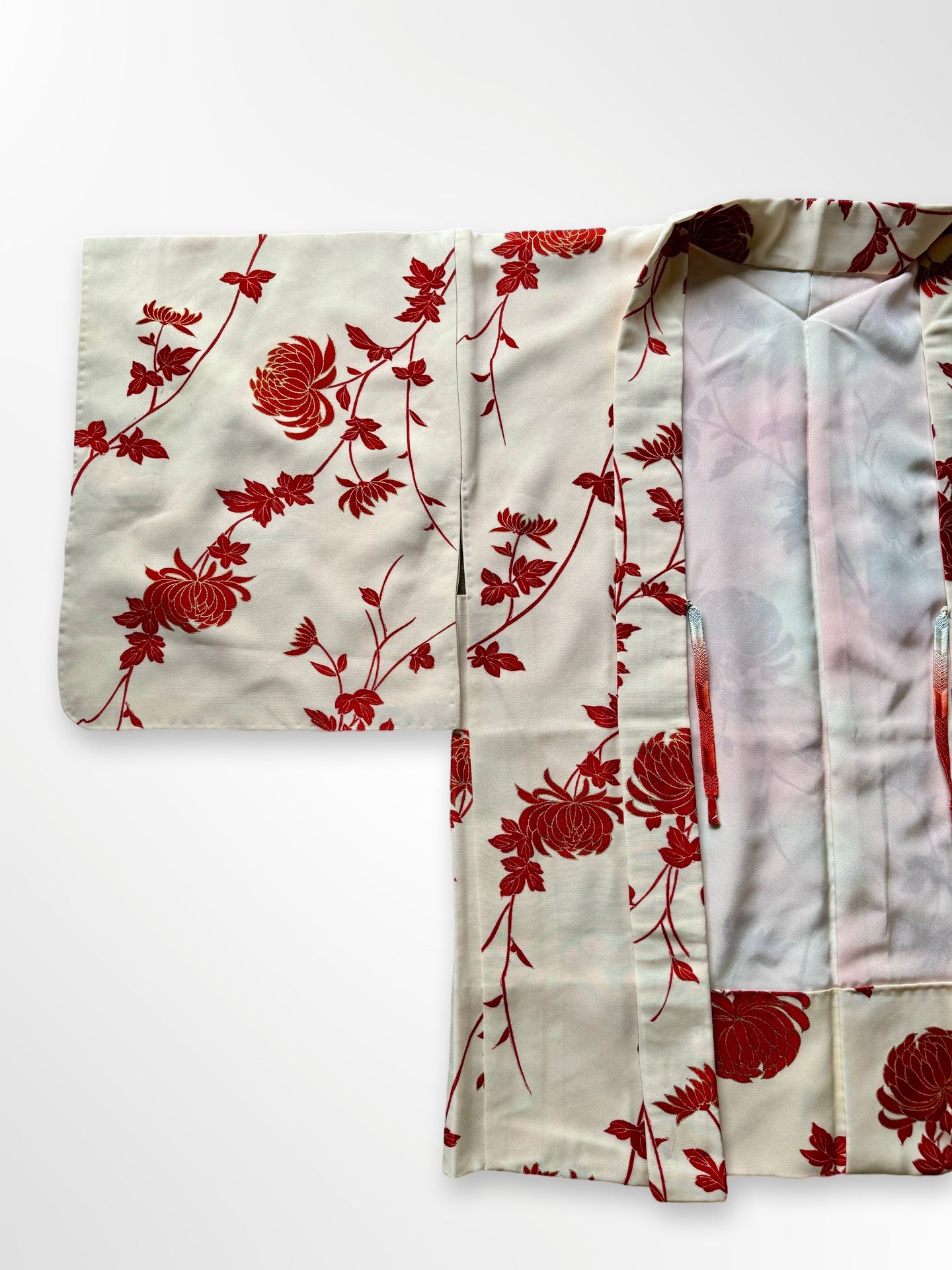 Red Kiku Haori Jacket