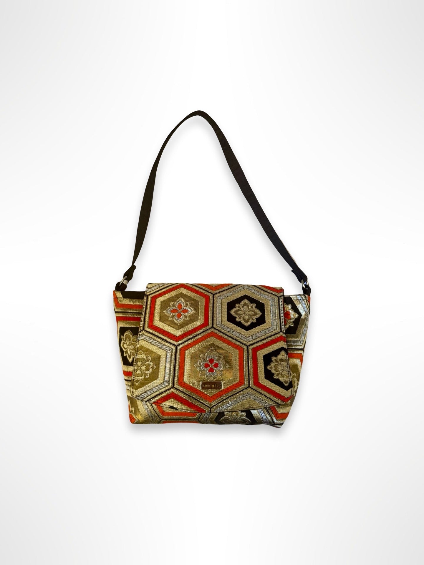 Geometric Floral Shoulder Bag