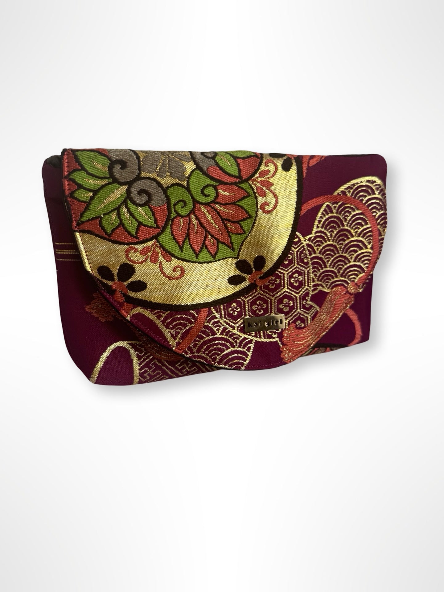 Magenta and Gold Clutch