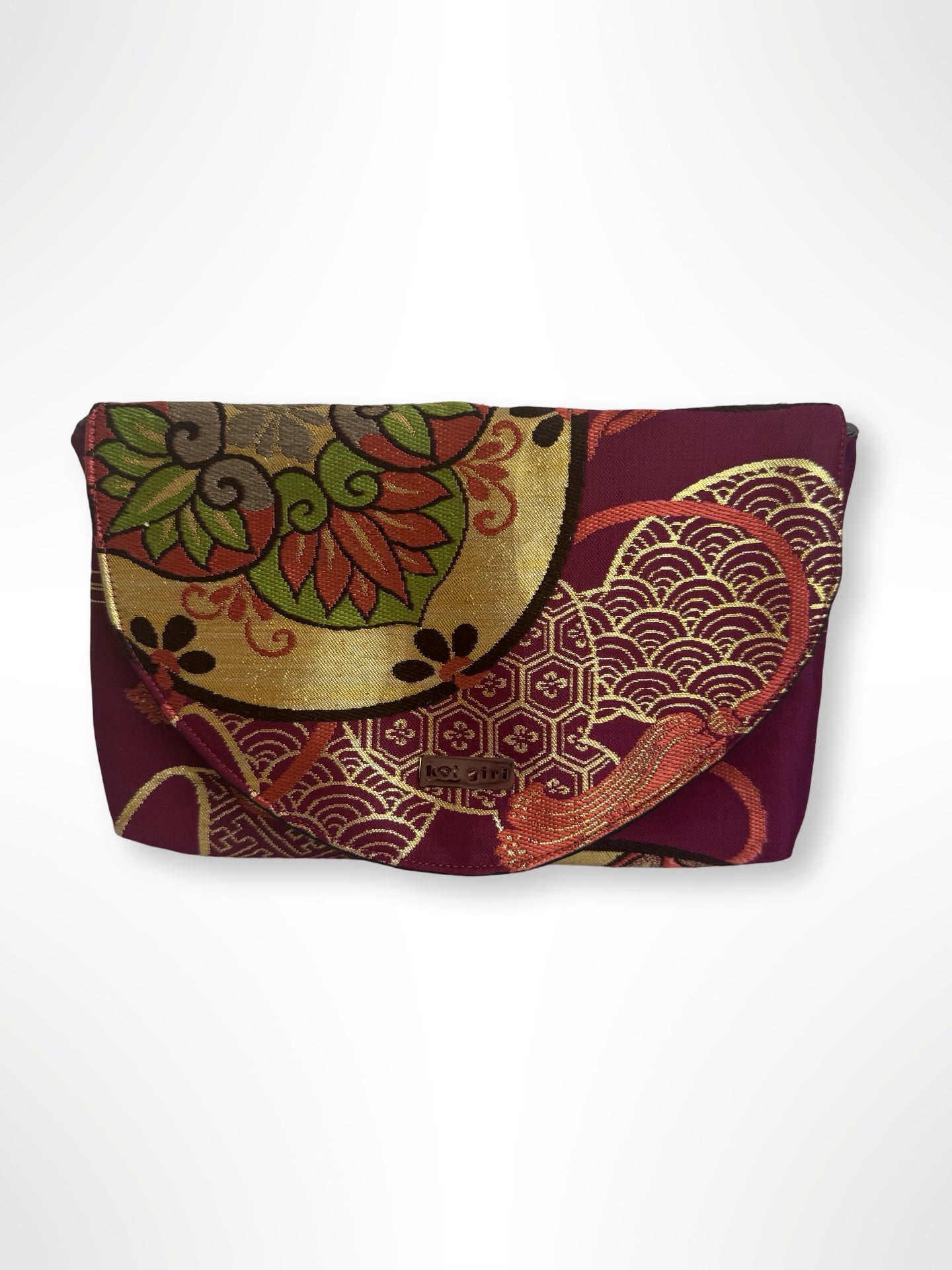 Magenta and Gold Clutch