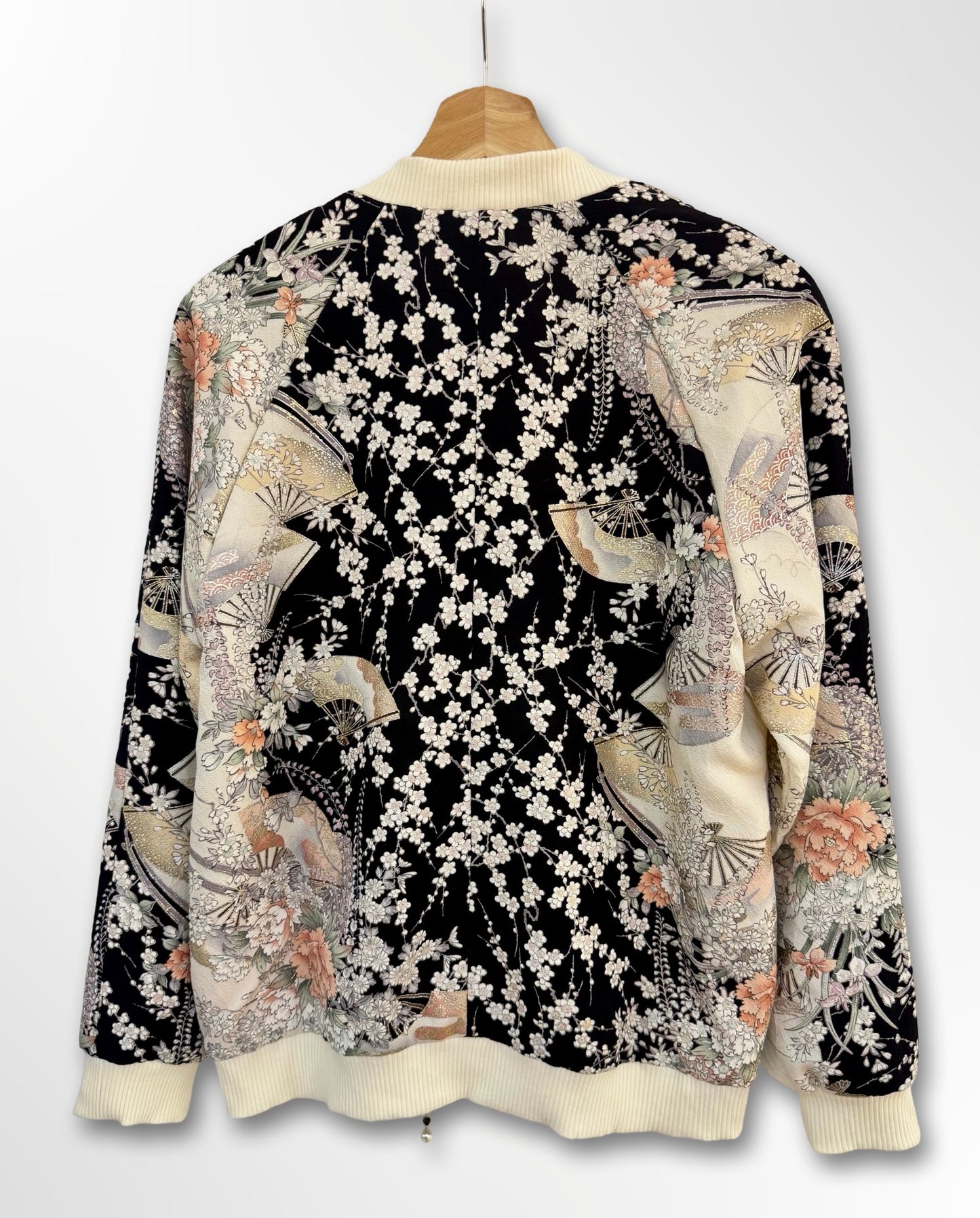 Blossom and Fans Bomber Jacket