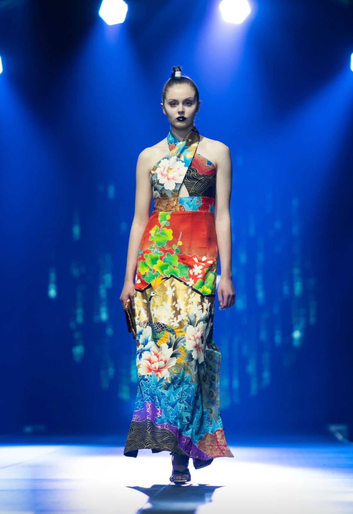 Halter Peacock Dress