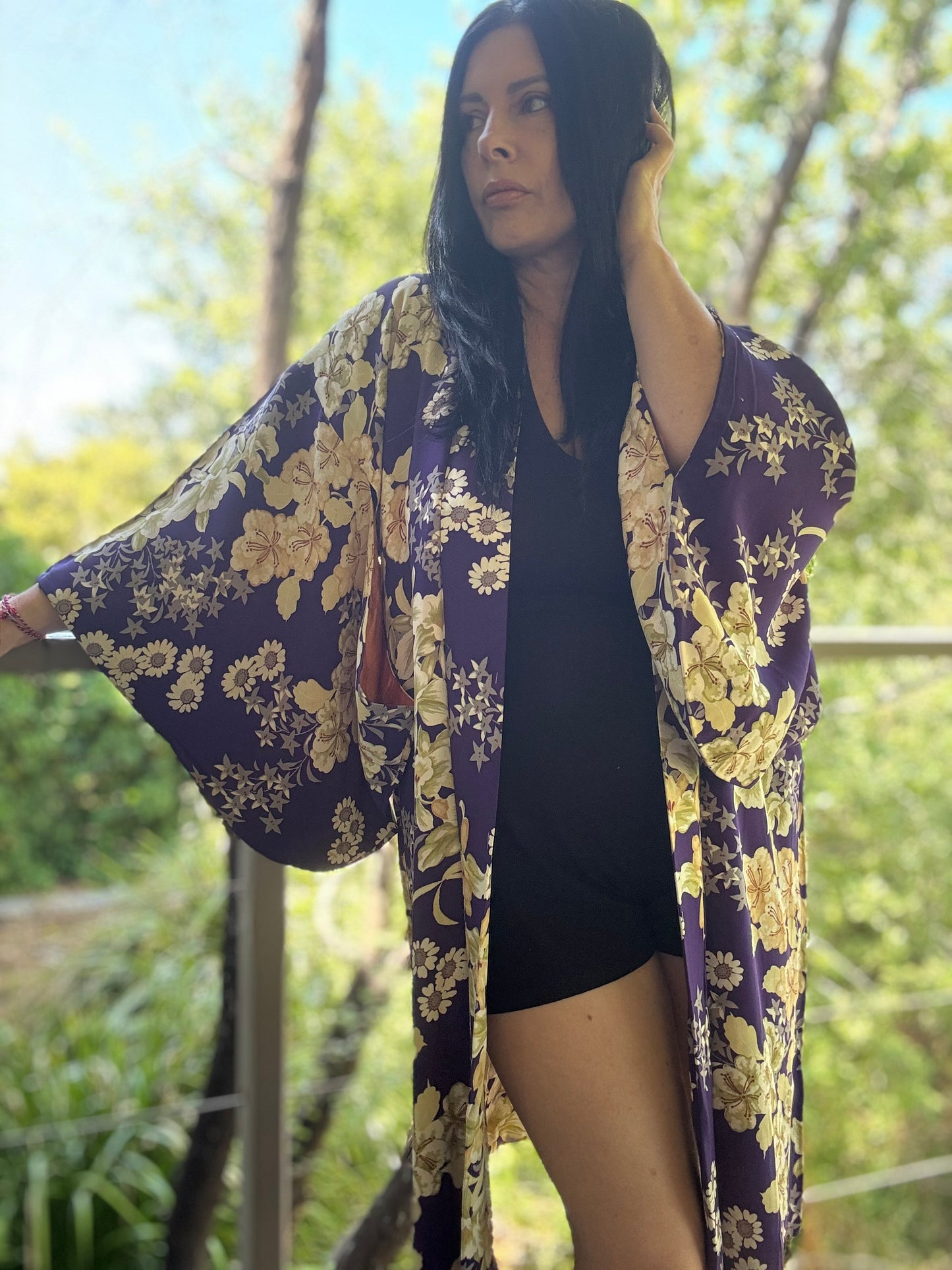 Murasaki Floral Haori
