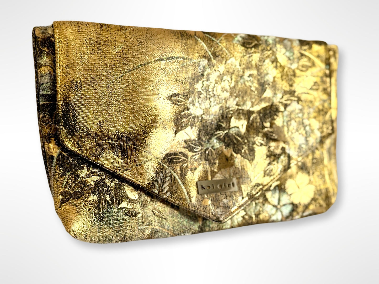 Black and Gold Botan Clutch