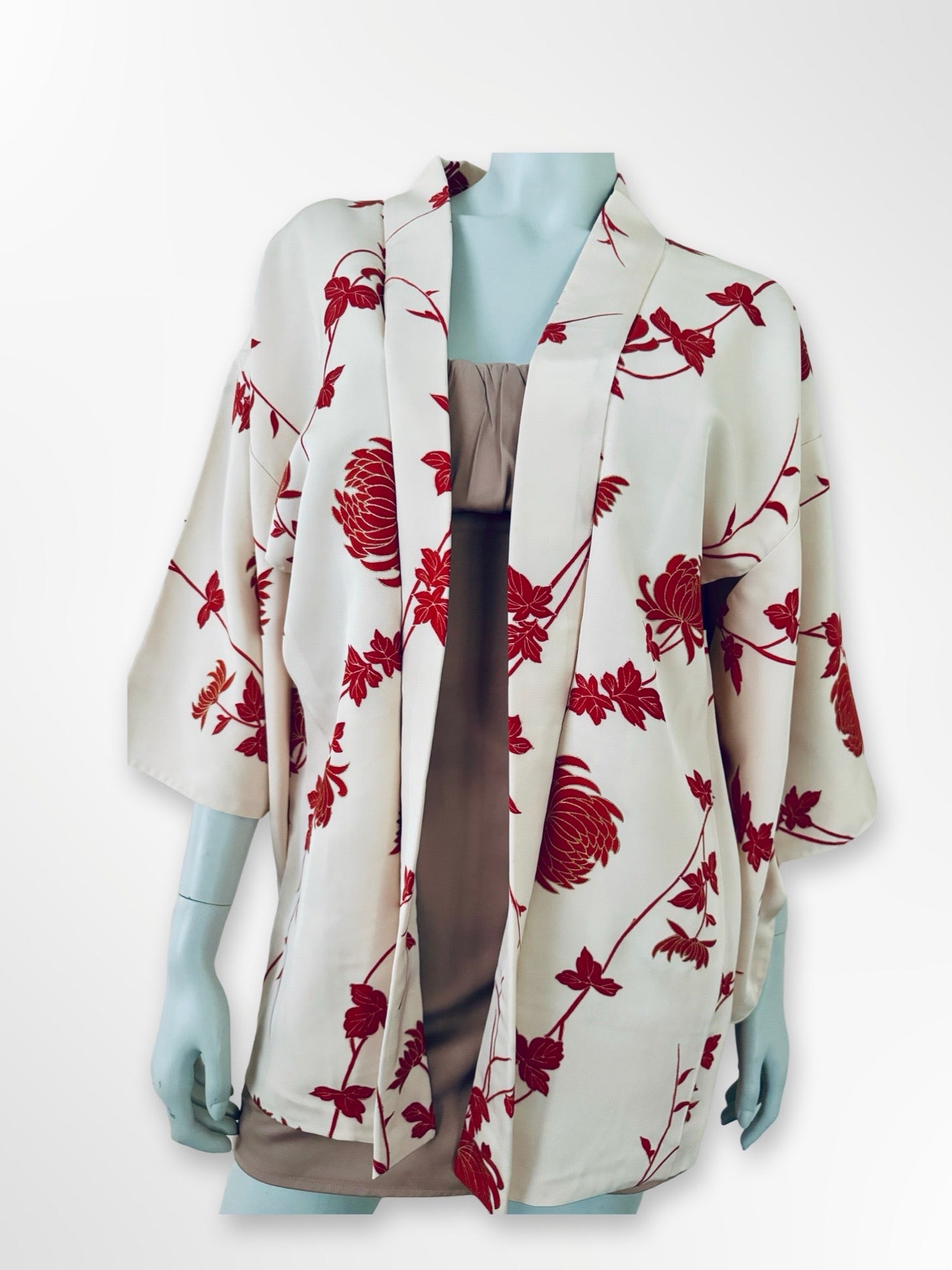 Red Kiku Haori Jacket