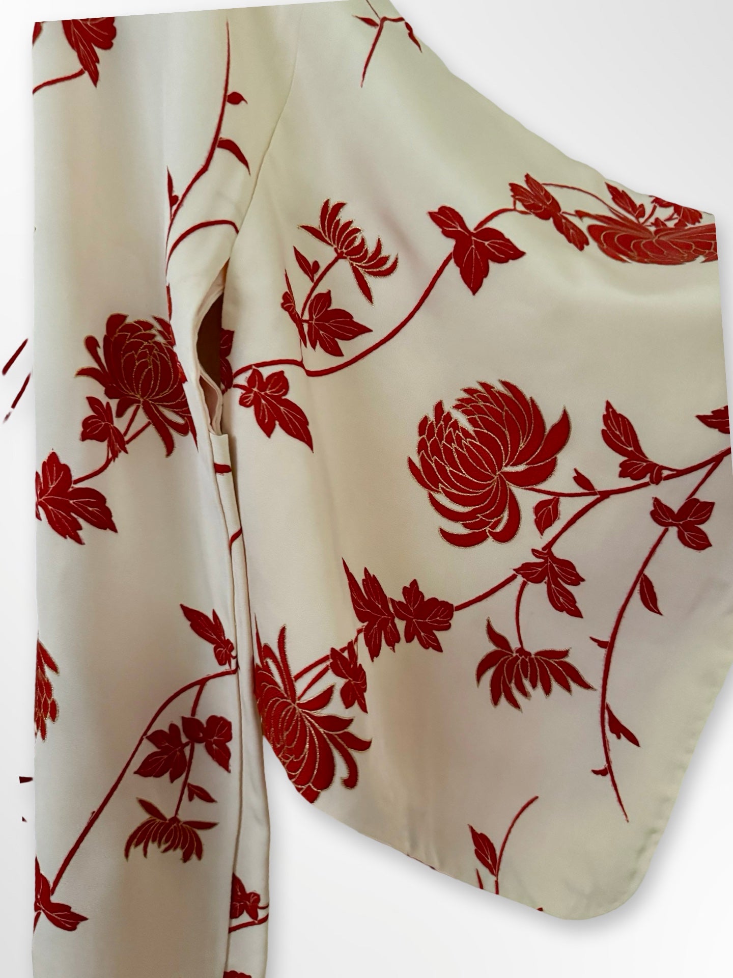 Red Kiku Haori Jacket