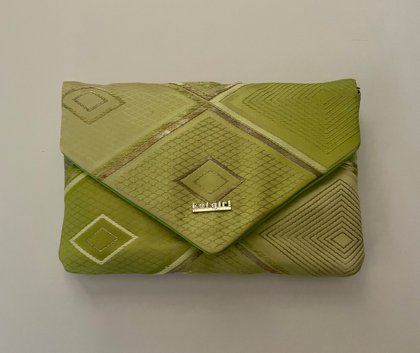 Pale Green and Silver Clutch