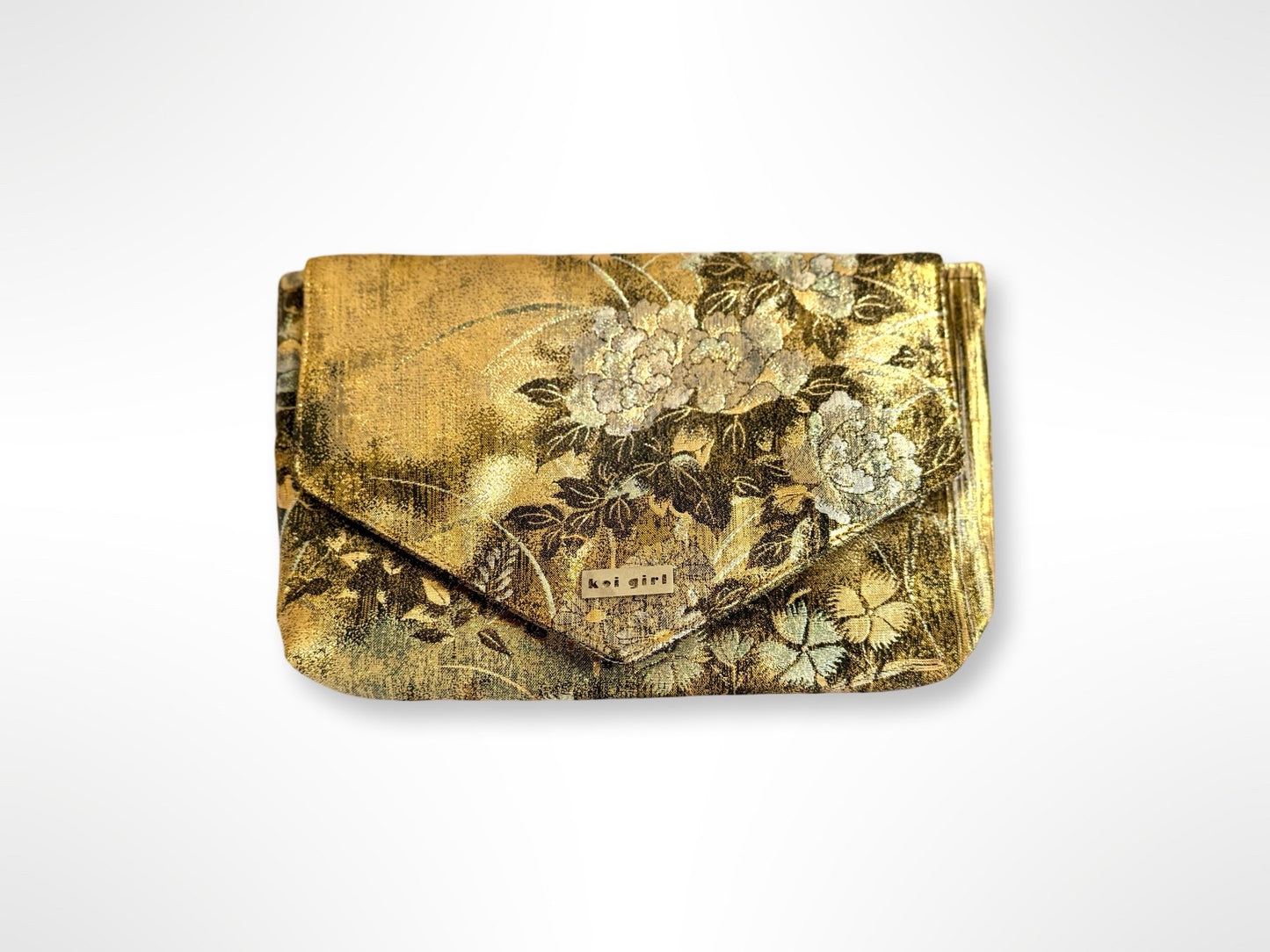 Black and Gold Botan Clutch