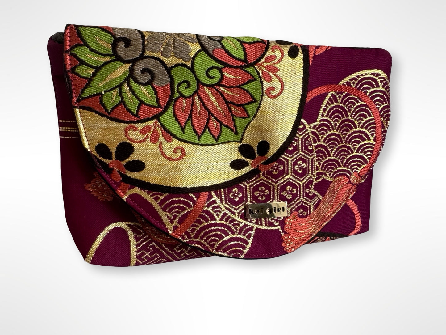 Magenta and Gold Clutch