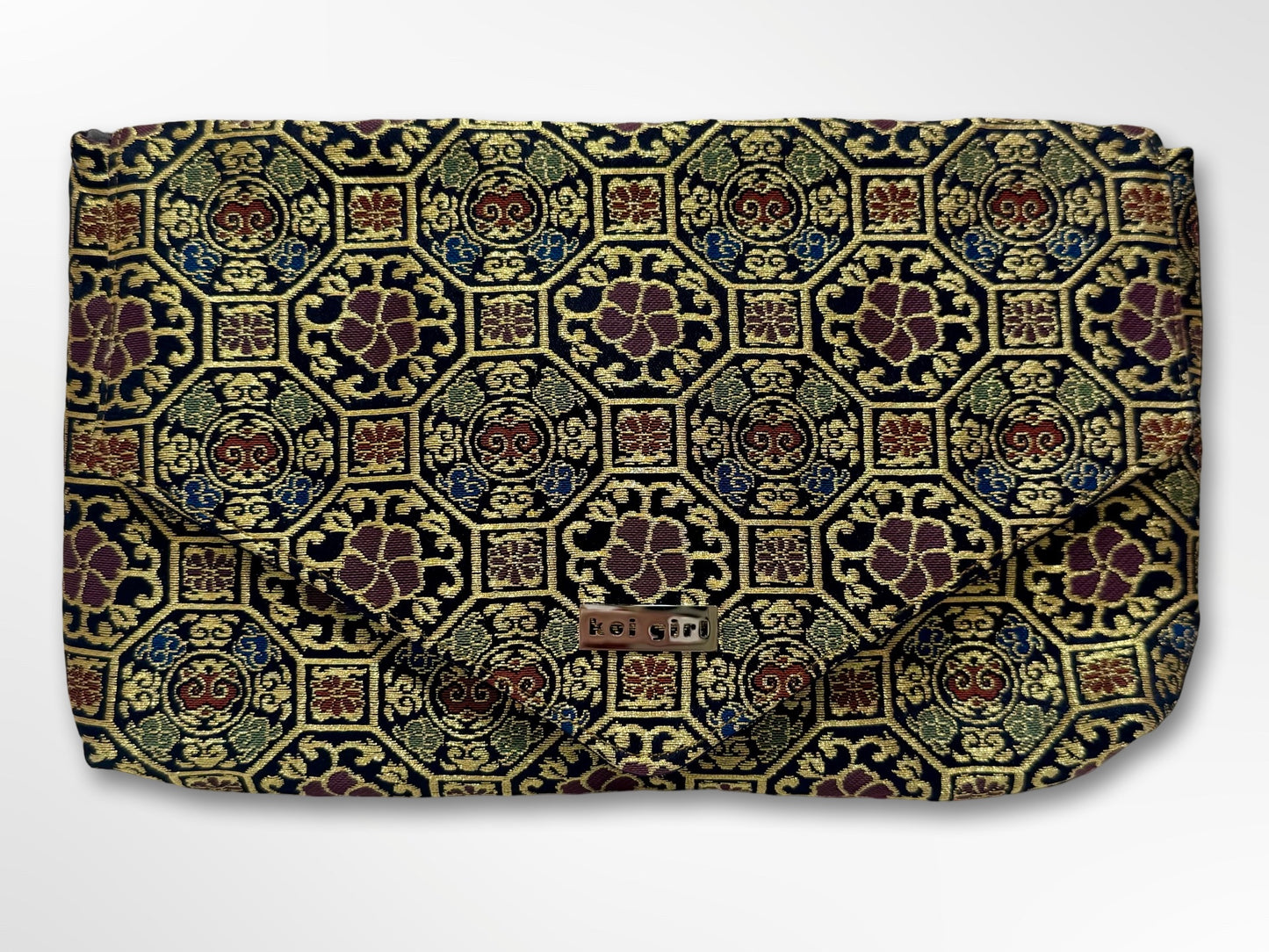 Geometric Floral Clutch