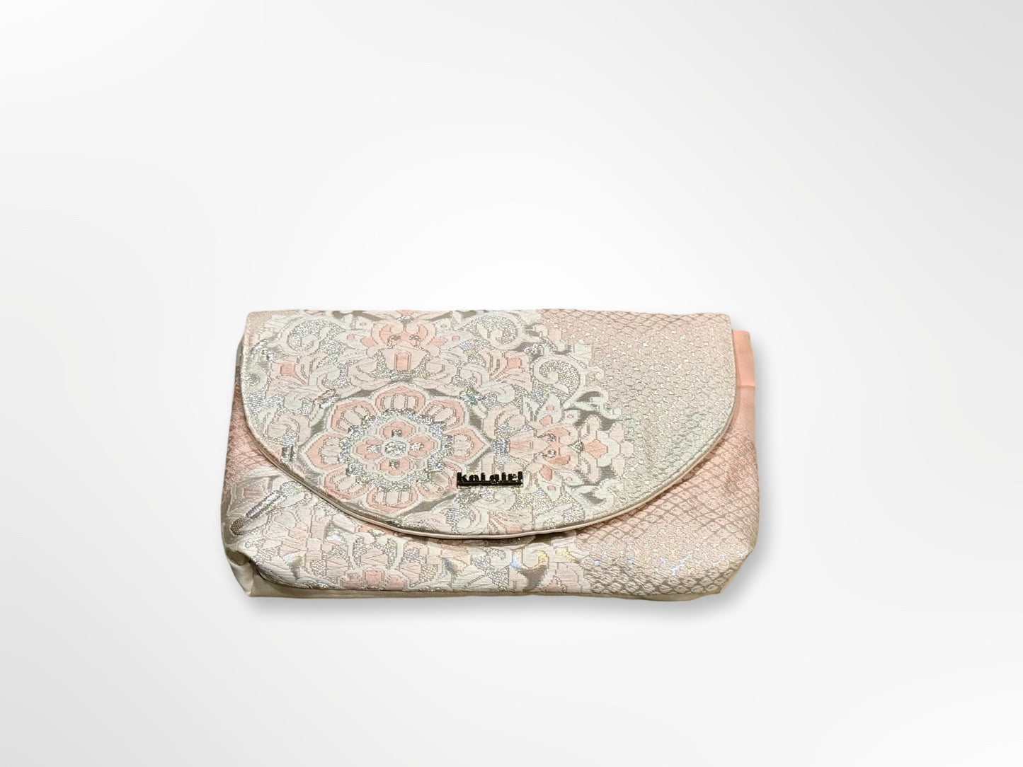 Pink, White and Silver Mandala Clutch