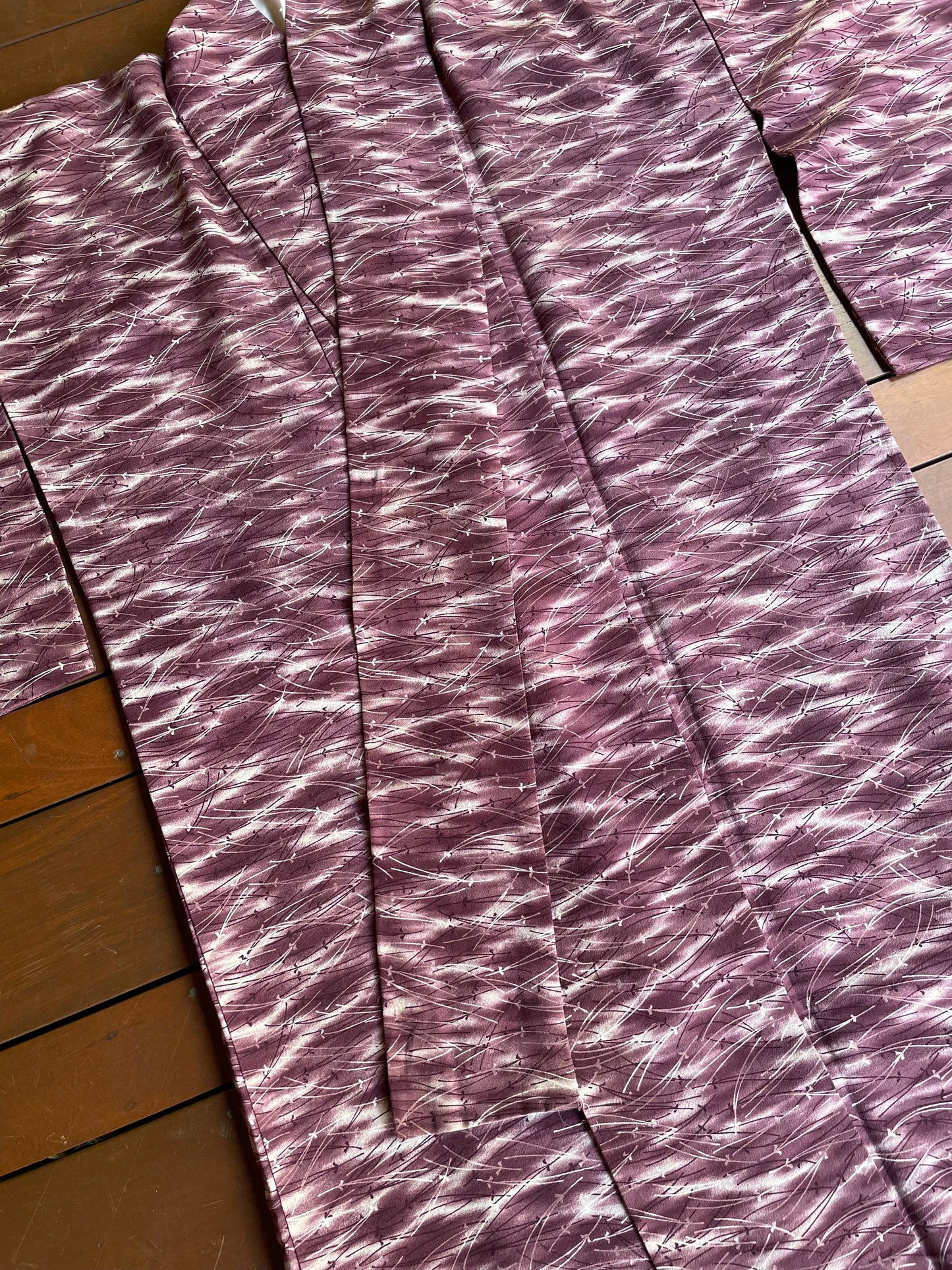 Abstract Floral Dyed Kimono