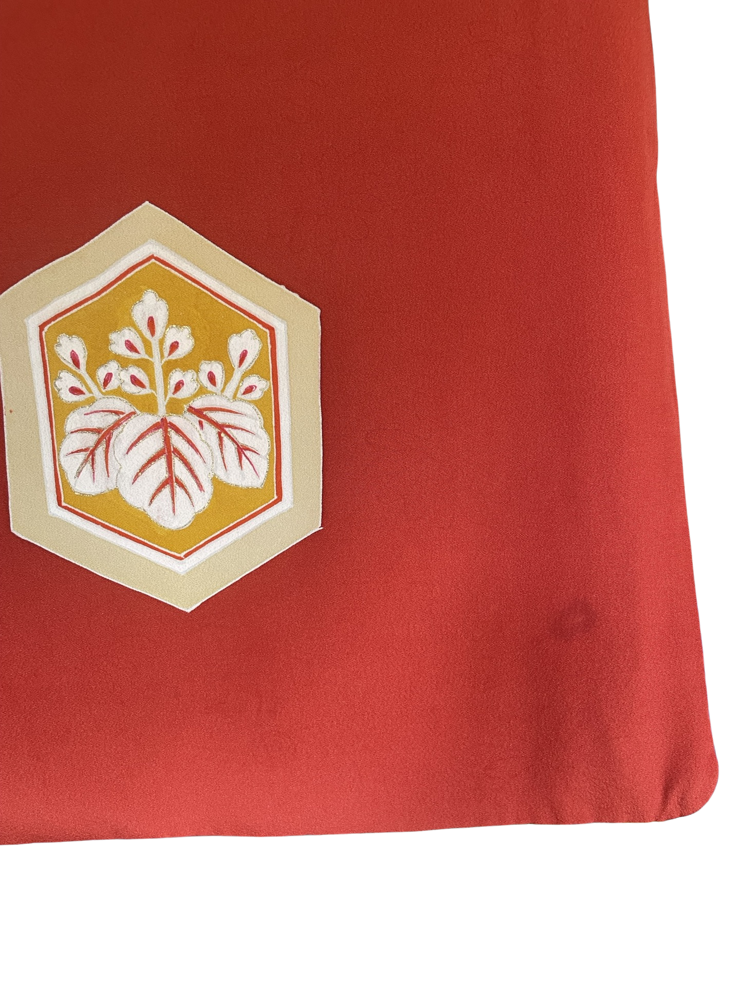 Warm Red Emblem Vintage Kimono