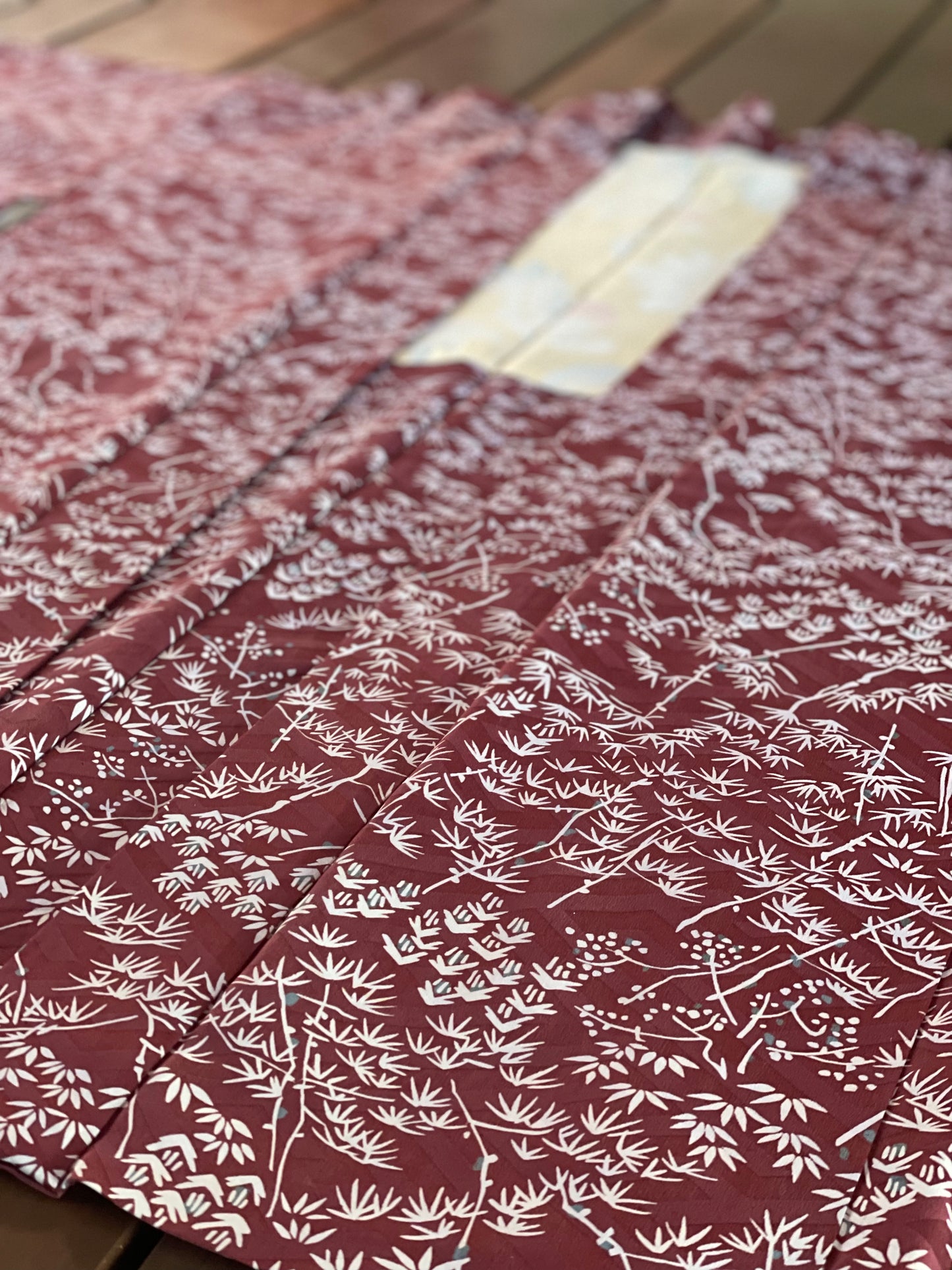 Plum Bamboo Design Vintage Haori