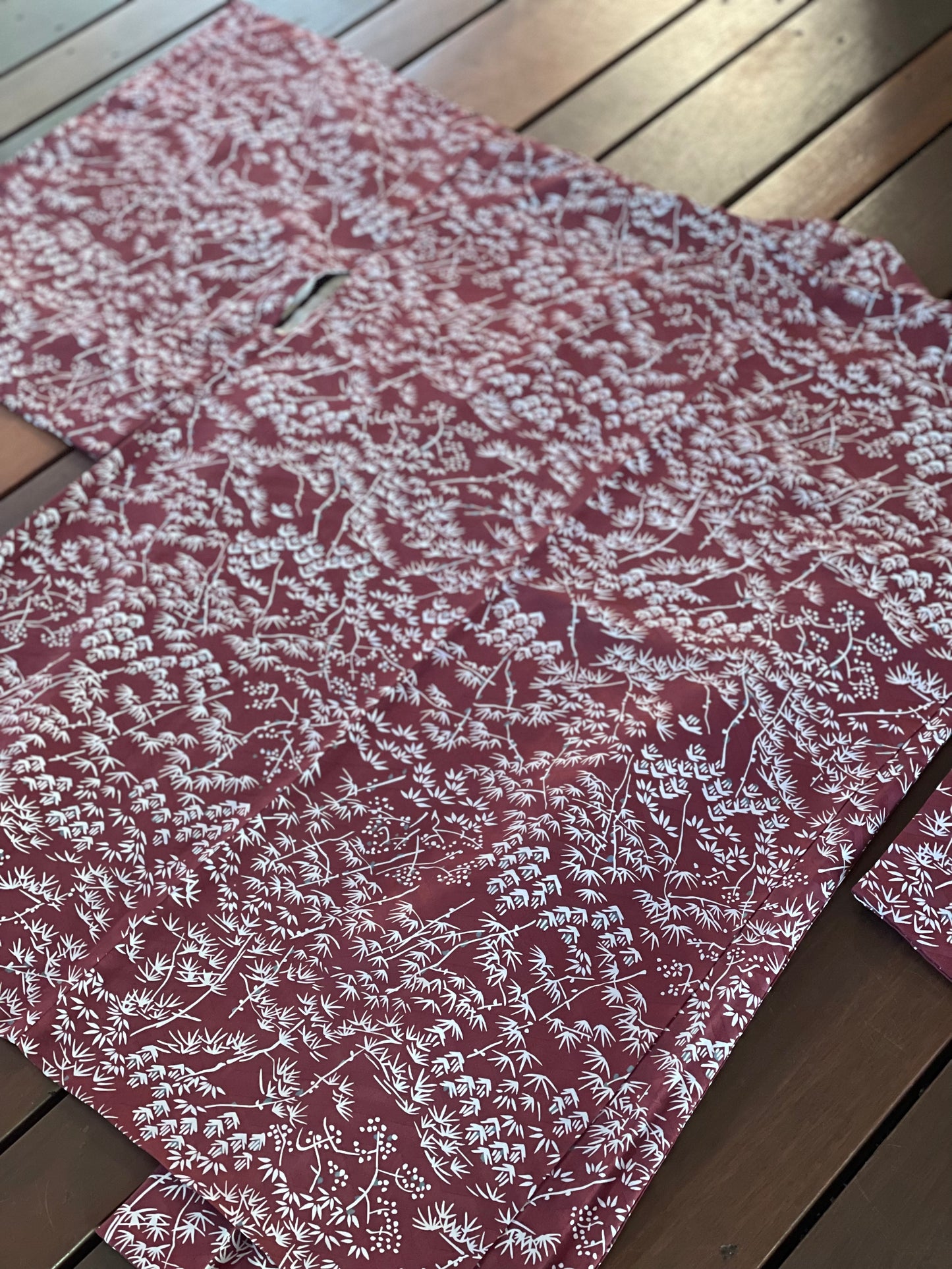 Plum Bamboo Design Vintage Haori