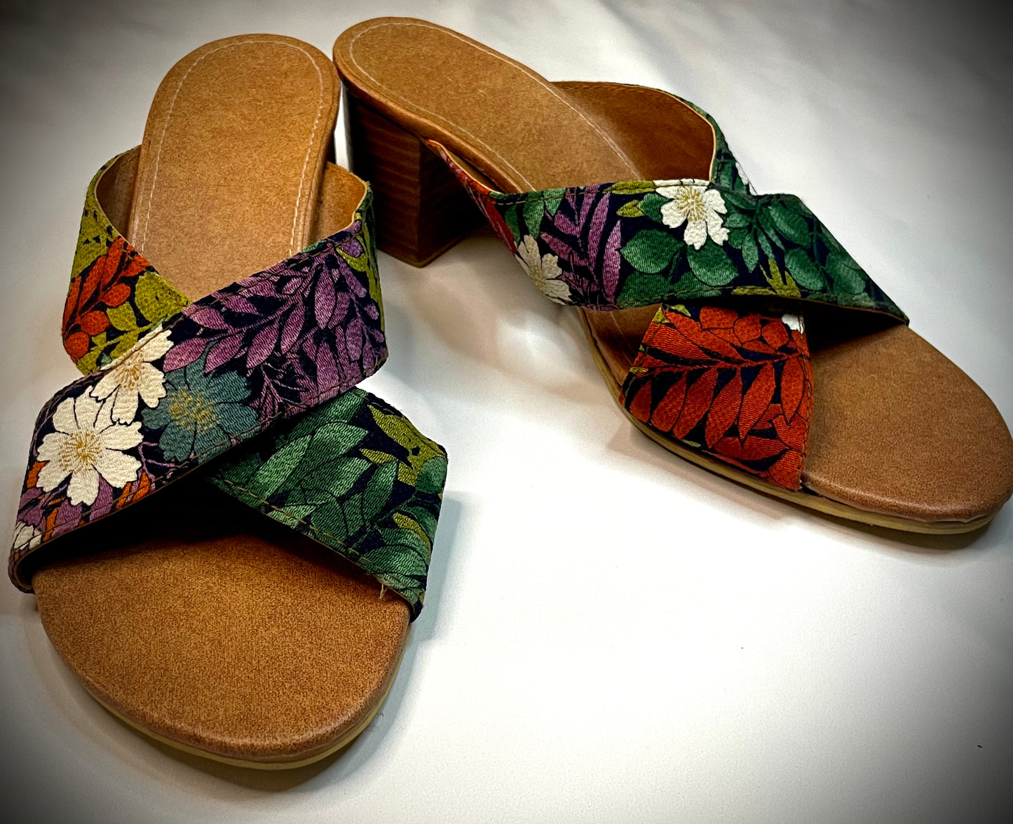 Blossom Garden Crossover Mules SIZE 41