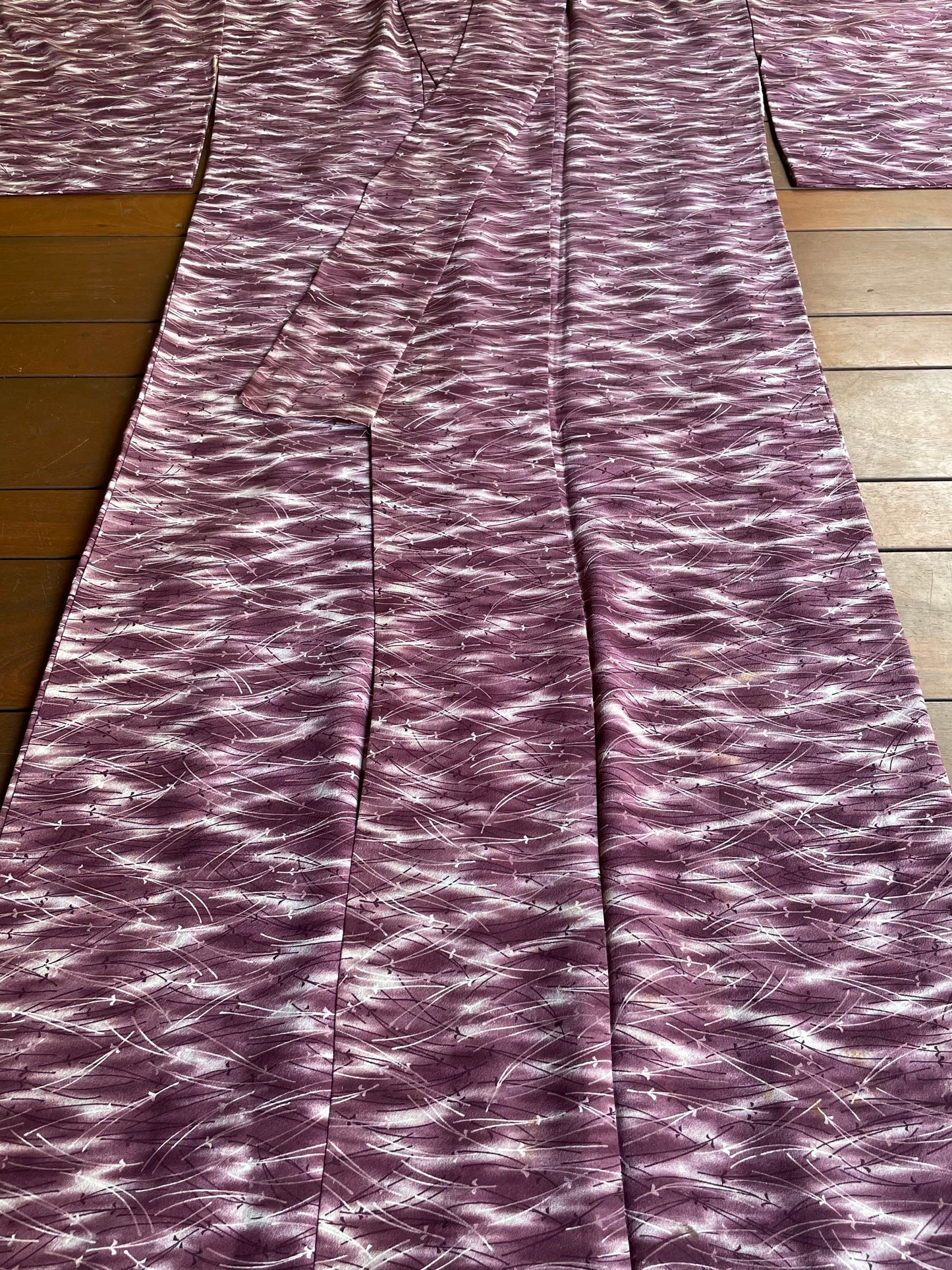 Abstract Floral Dyed Kimono