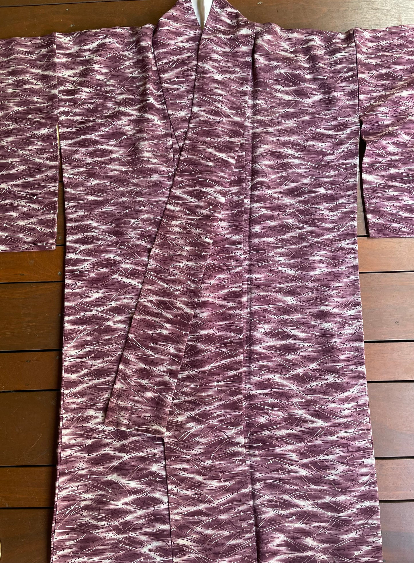 Abstract Floral Dyed Kimono