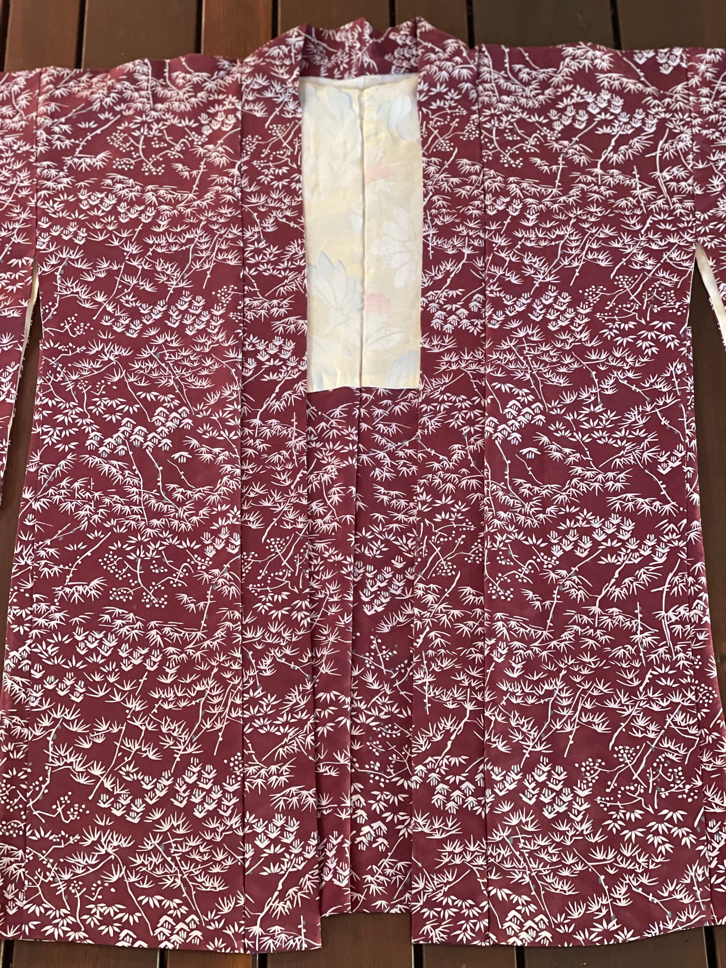 Plum Bamboo Design Vintage Haori