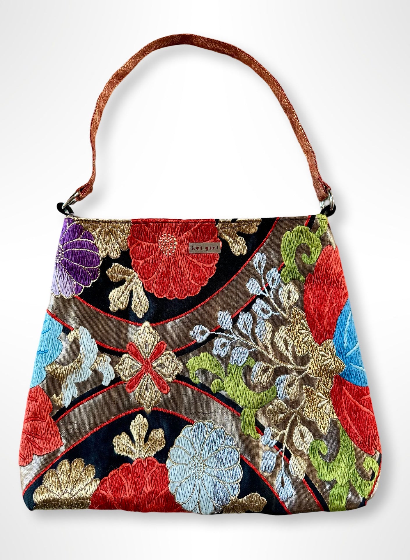 Embroidered Chrysanthemums Shoulder Bag