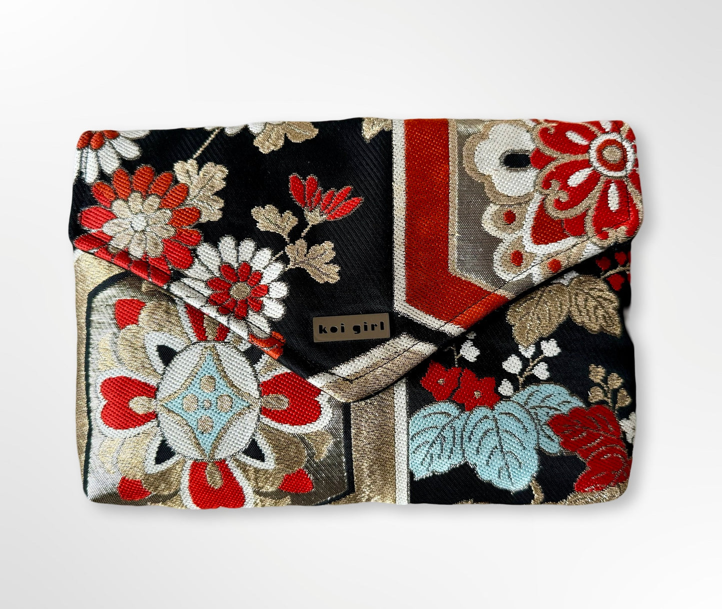 Japanese Floral Scene Clutch