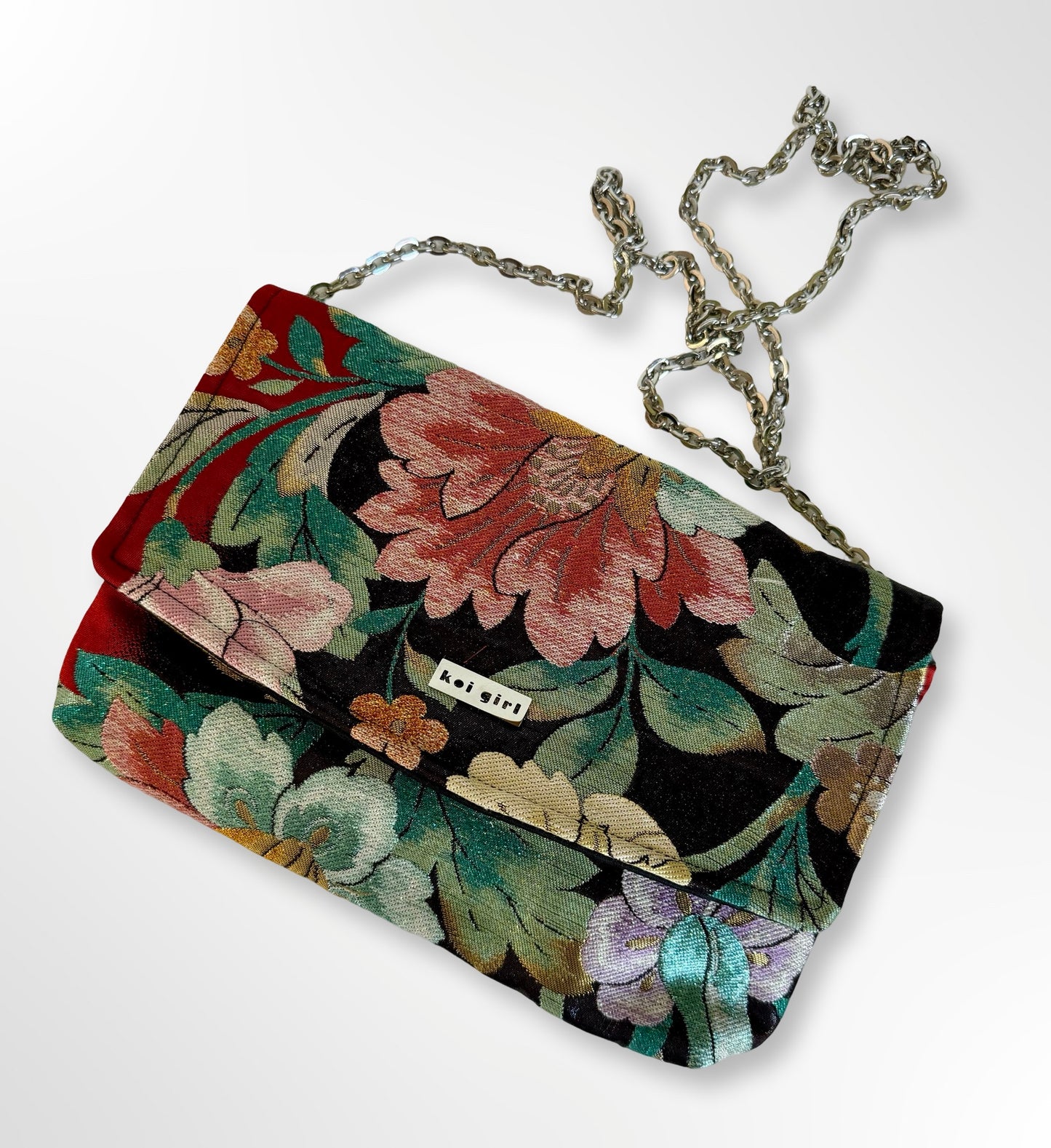 Floral and Leaves Clutch