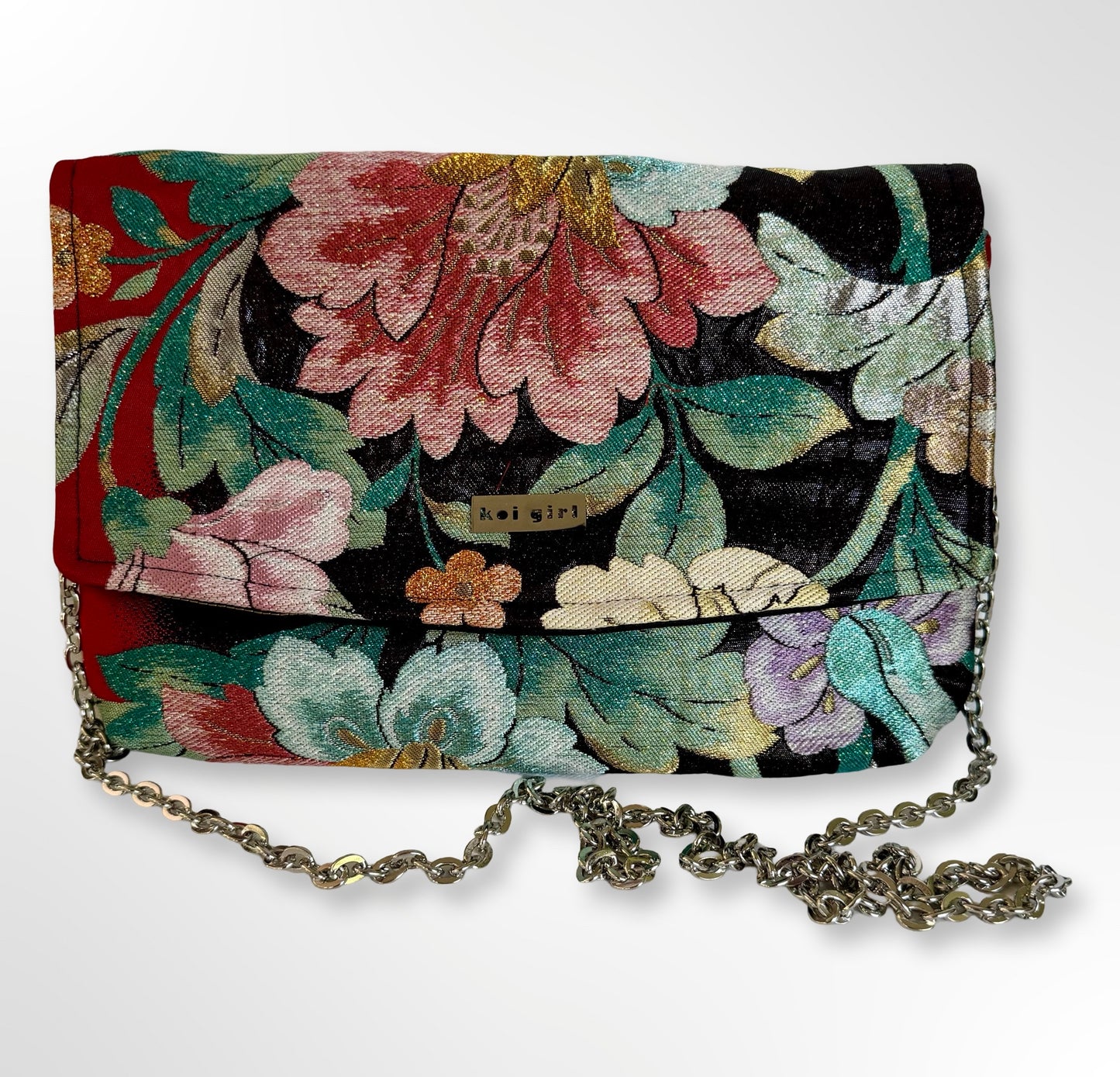 Floral and Leaves Clutch