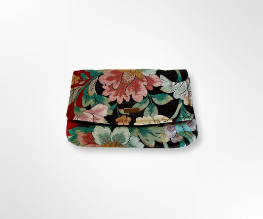 Floral and Leaves Clutch