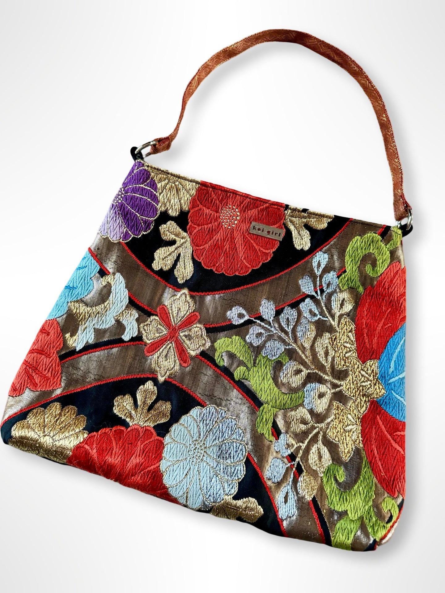 Embroidered Chrysanthemums Shoulder Bag