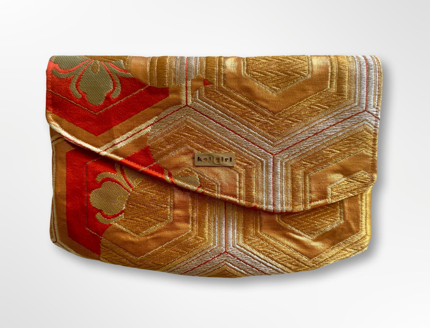 Gold and Orange Kikkou Clutch