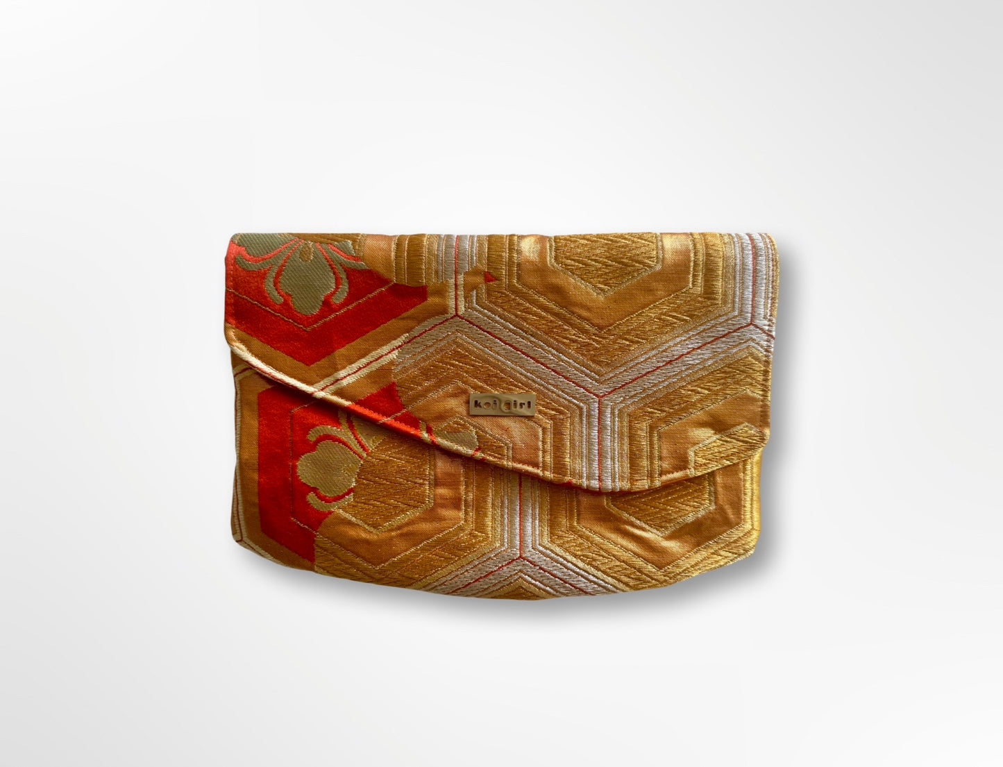 Gold and Orange Kikkou Clutch