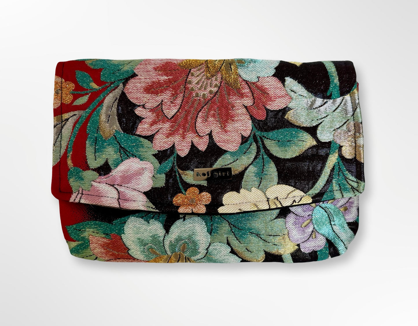 Floral and Leaves Clutch