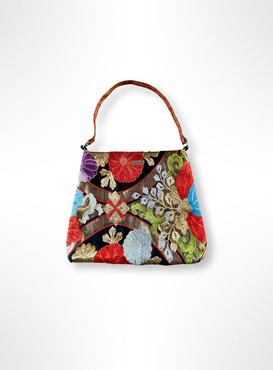 Embroidered Chrysanthemums Shoulder Bag