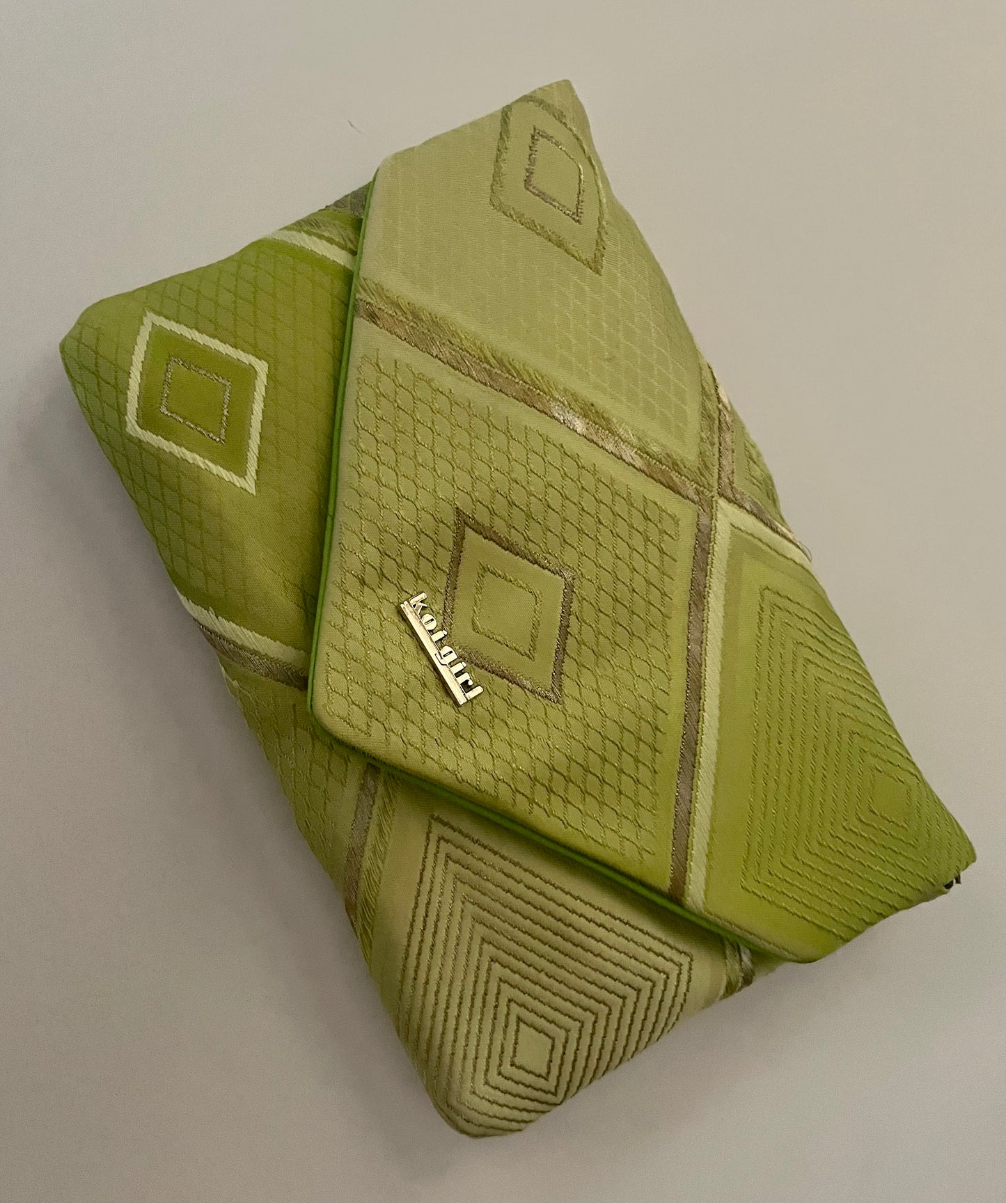 Pale Green and Silver Clutch