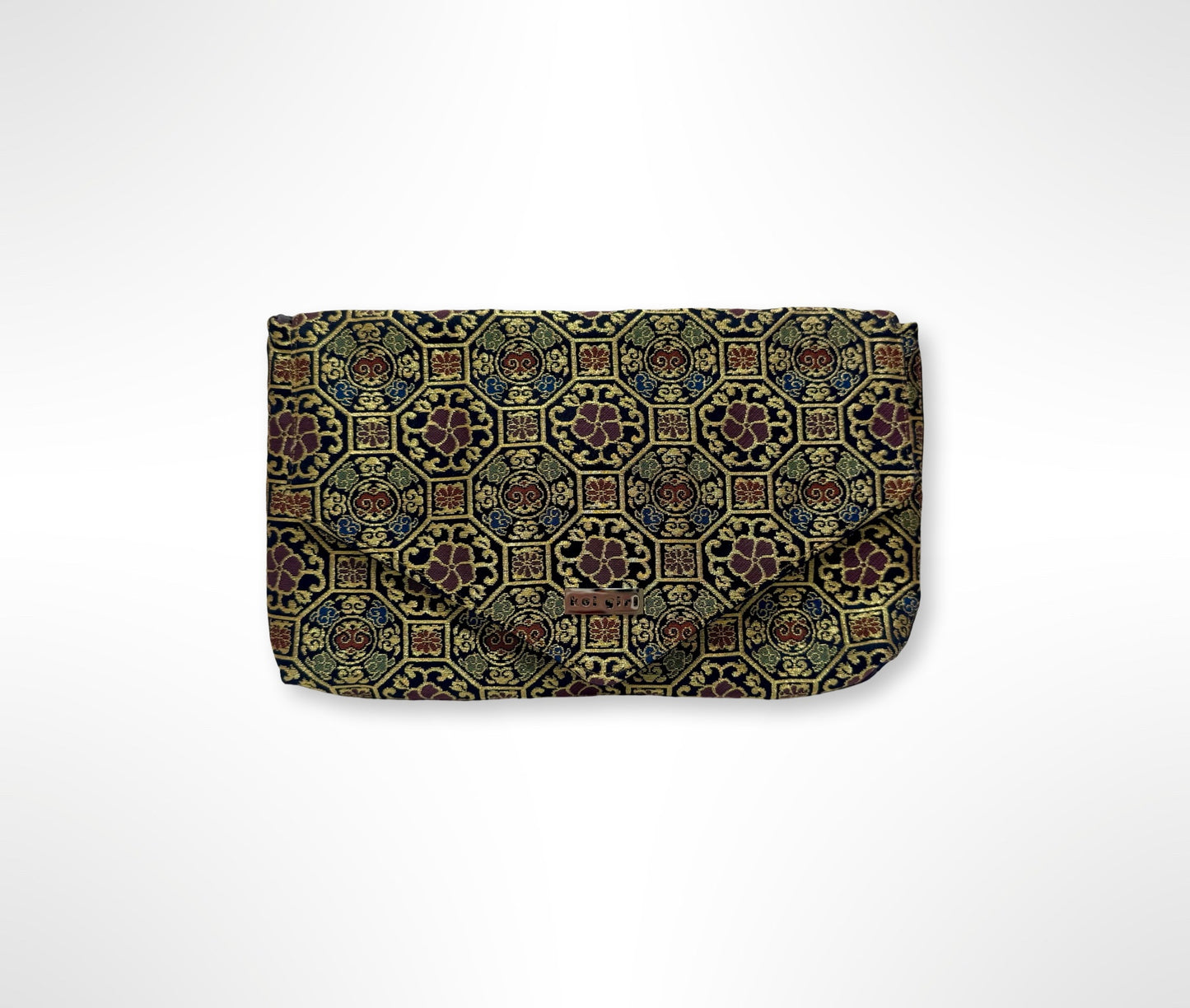 Geometric Floral Clutch