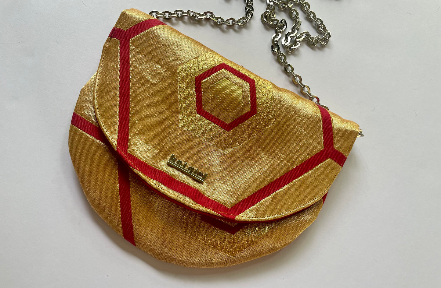 Red and Gold Kikkou Card Purse