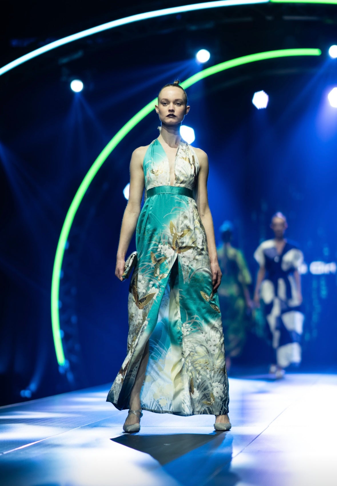 Turquoise Butterfly Dress