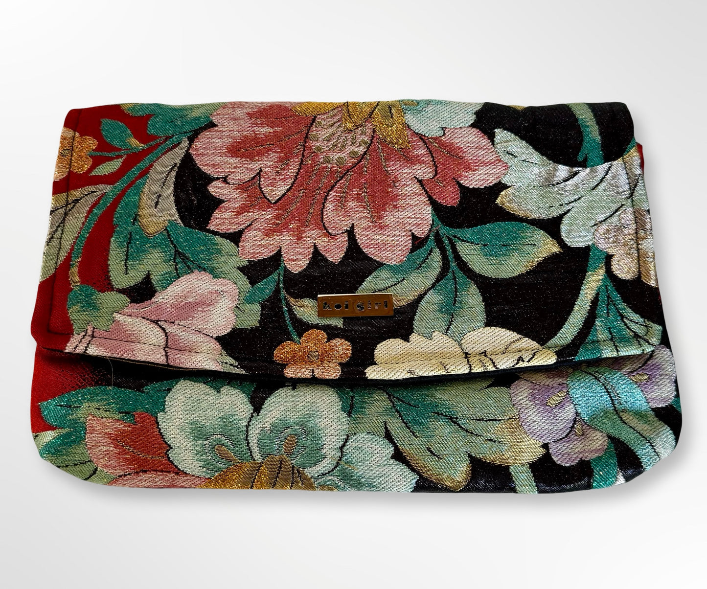 Floral and Leaves Clutch