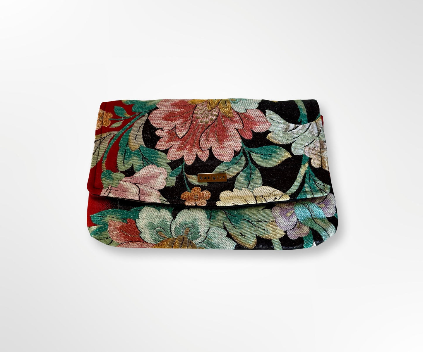 Floral and Leaves Clutch