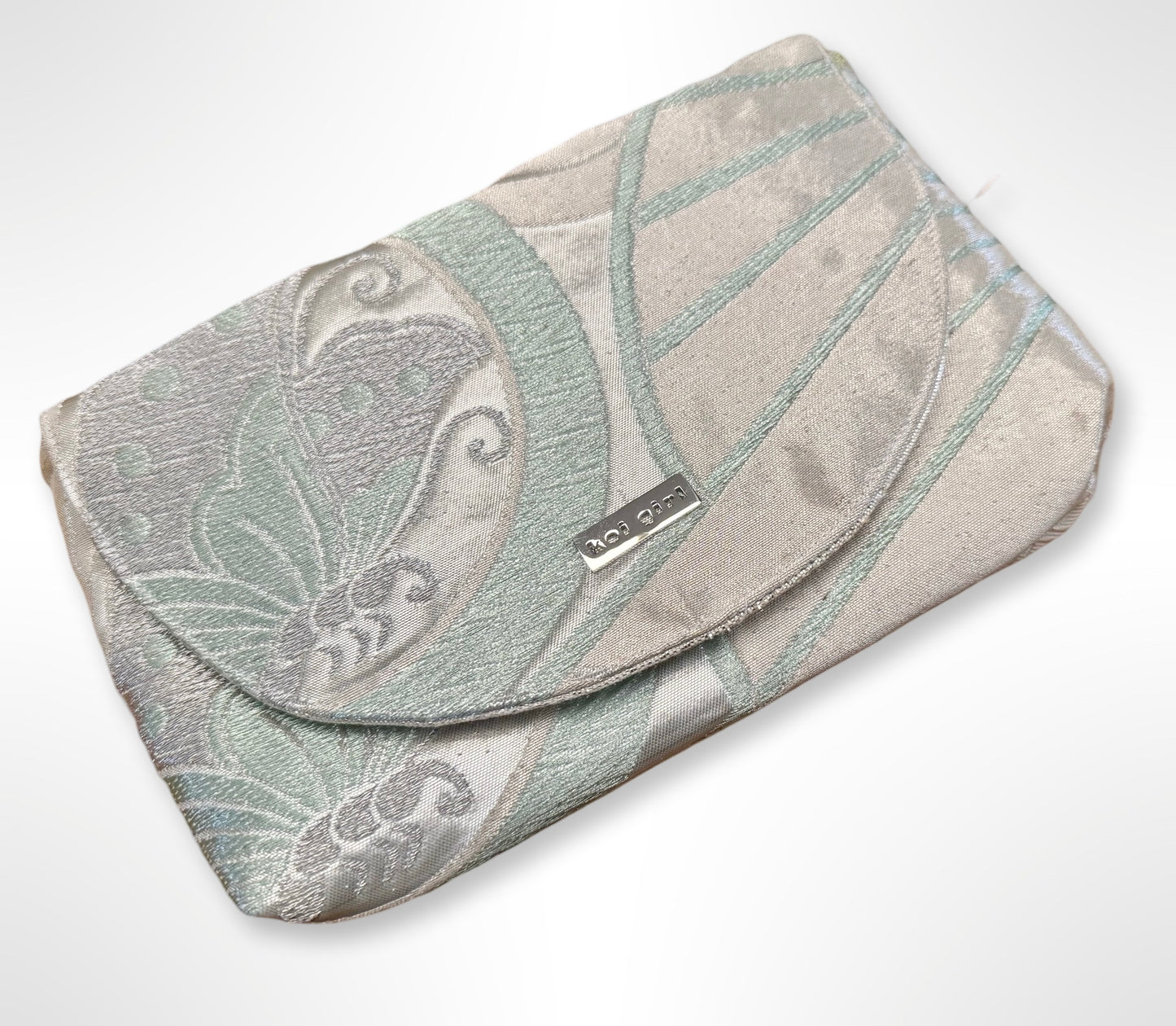 Aqua Butterfly Clutch