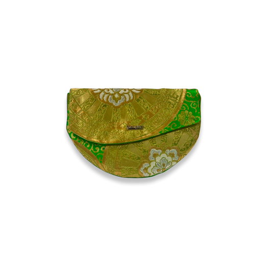 Emerald and Gold Mandala Clutch