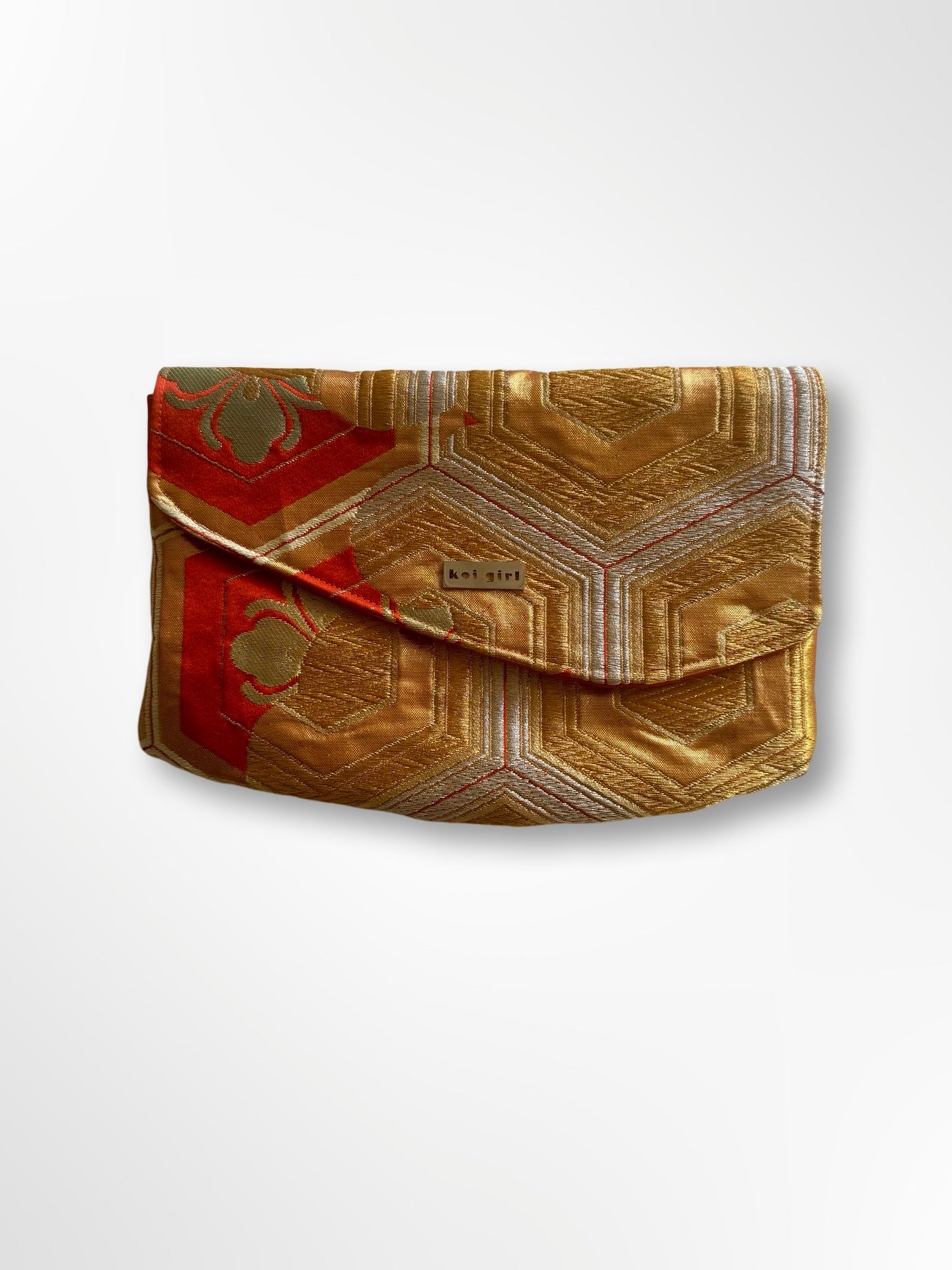 Gold and Orange Kikkou Clutch