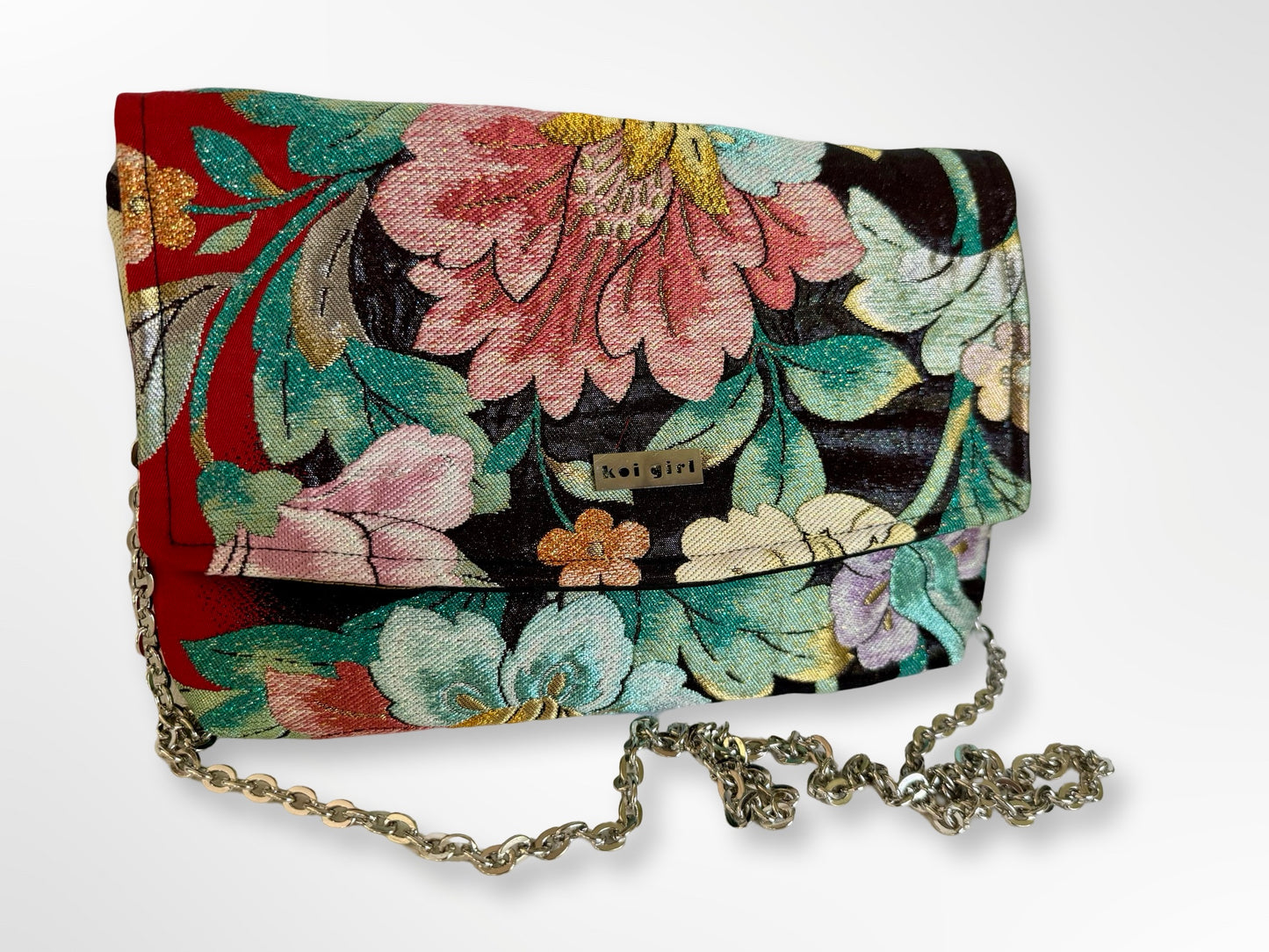 Floral and Leaves Clutch