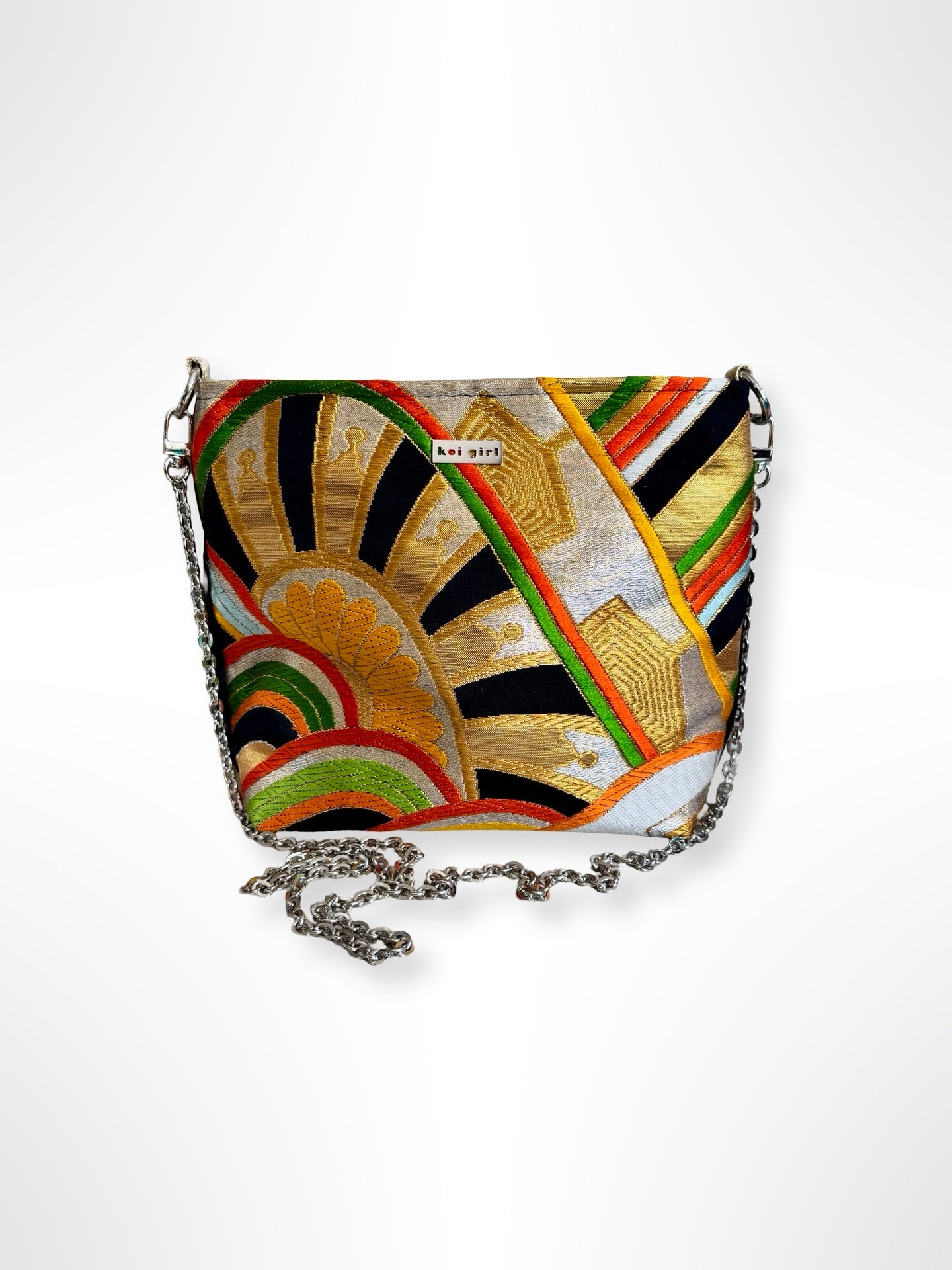 Embroidered Waves Crossbody Bag