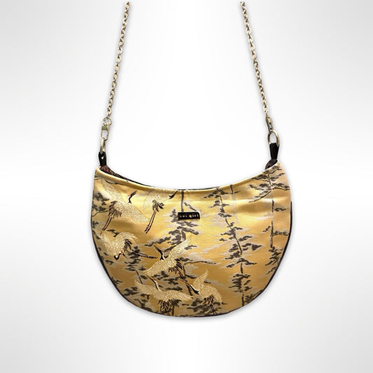 Flying Cranes Cresent Bag